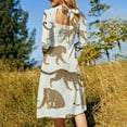 thumbnail image 5 of Elegant Cheetahs Seamless Pattern Dress Summer Dresses Woman Street Style Big Size Casual Dress, 5 of 9