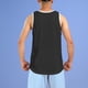 thumbnail image 3 of pstuiky Camisetas sin mangas, Camiseta deportiva de tirantes con cuello redondo, transpirable, informal, de color liso, para hombre Tops elegantes para mujer xxl, 3 of 4
