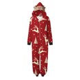 thumbnail image 3 of Odeerbi Christmas Onesie Pajamas for Family Holiday Sleep Jumpsuit Long Sleeve Family Christmas Pajamas Matching Sets Mom Printed Loungewear Jumpsuit Sleepwear Xmas PJs Set Red, 3 of 9