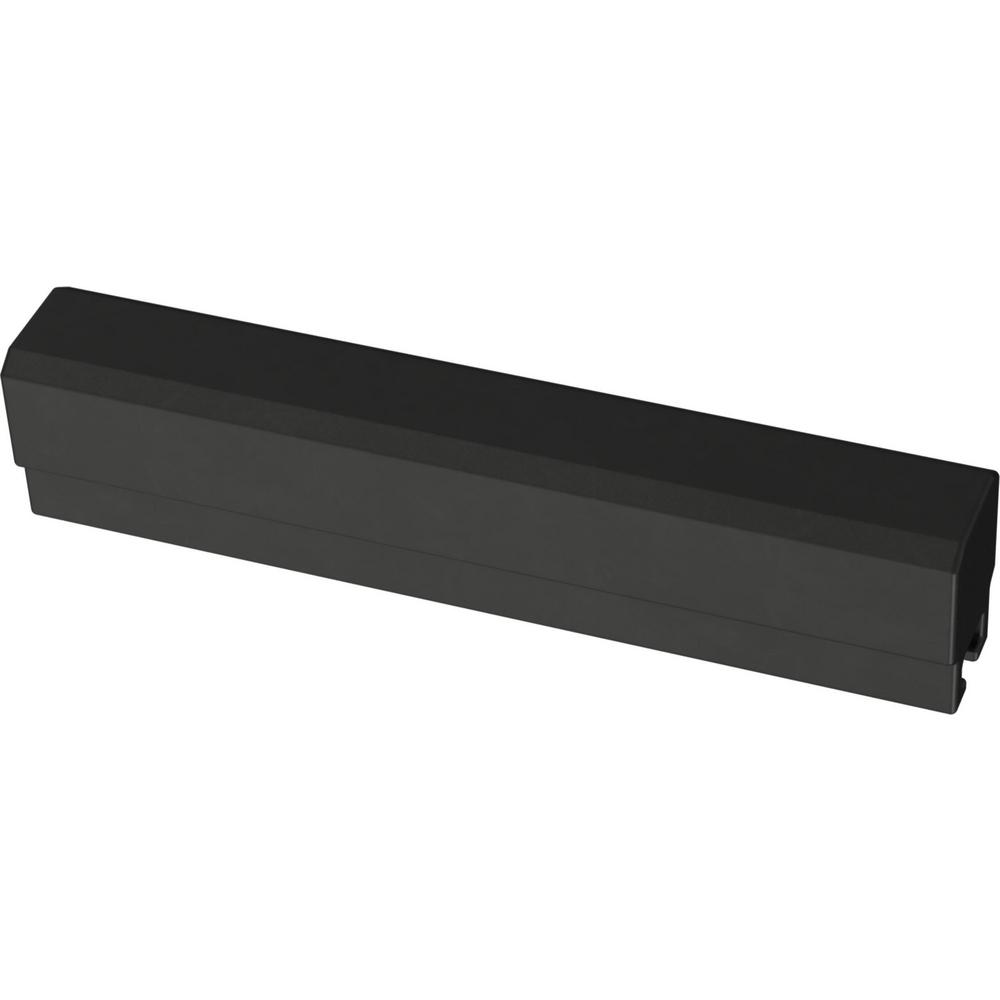 Tapered Edge 1 In. To 4 In. (25 Mm To 102 Mm) Matte Black Adjustable Drawer Pull - image 3 of 11
