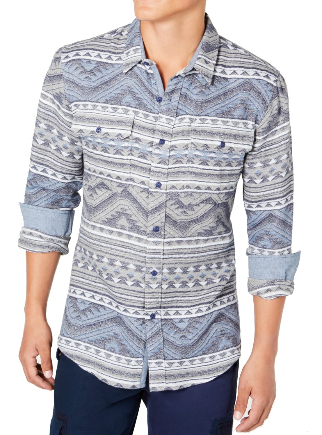 mens aztec pattern button down shirts        
        <figure class=