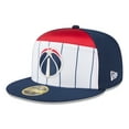 thumbnail image 3 of Men's New Era  White/Navy Washington Wizards 2025 NBA Tip Off Split Panel 59FIFTY Fitted Hat, 3 of 5