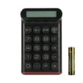 thumbnail image 1 of Calculadora de interruptor azul 20 teclas Apagado inteligente Calculadora mecánica desmontable antideslizante con pantalla LCD de 10 dígitos Negro, 1 of 8