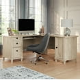 thumbnail image 2 of Sauder Hammond Engineered Wood L-Shaped Desk in Chalk Oak Finish, 2 of 13