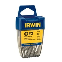 Irwin Insert Bit,Stl,SAE,Metric,#2,1/4",PK20  IWAF121PH220D
