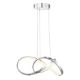 thumbnail image 3 of WAC Lighting Vornado 20" LED 3000K Contemporary Aluminum Pendant in Chrome, 3 of 5