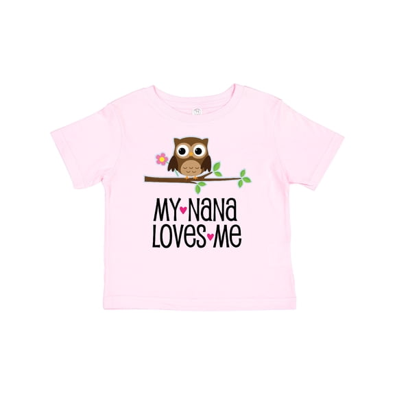 Inktastic My Nana Loves Me Owl Girls Baby T-Shirt