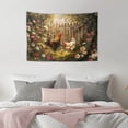 thumbnail image 5 of SEANATIVE Chicken Floral Garden Tapestry Small Wall Tapestry for Bedroom Wall Tapestry for Bedroom Mini Tapestry Kitchen Decor Aesthetic Tapestries for Window Classroom, 5 of 6