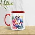 thumbnail image 2 of Watercolor Hello Winter Boxer Chill Christmas Welcome 11oz Accent Two-tone Mug Boxers Dog Lover Gifts Idea Coffee Tea Cup - 00016, 2 of 5
