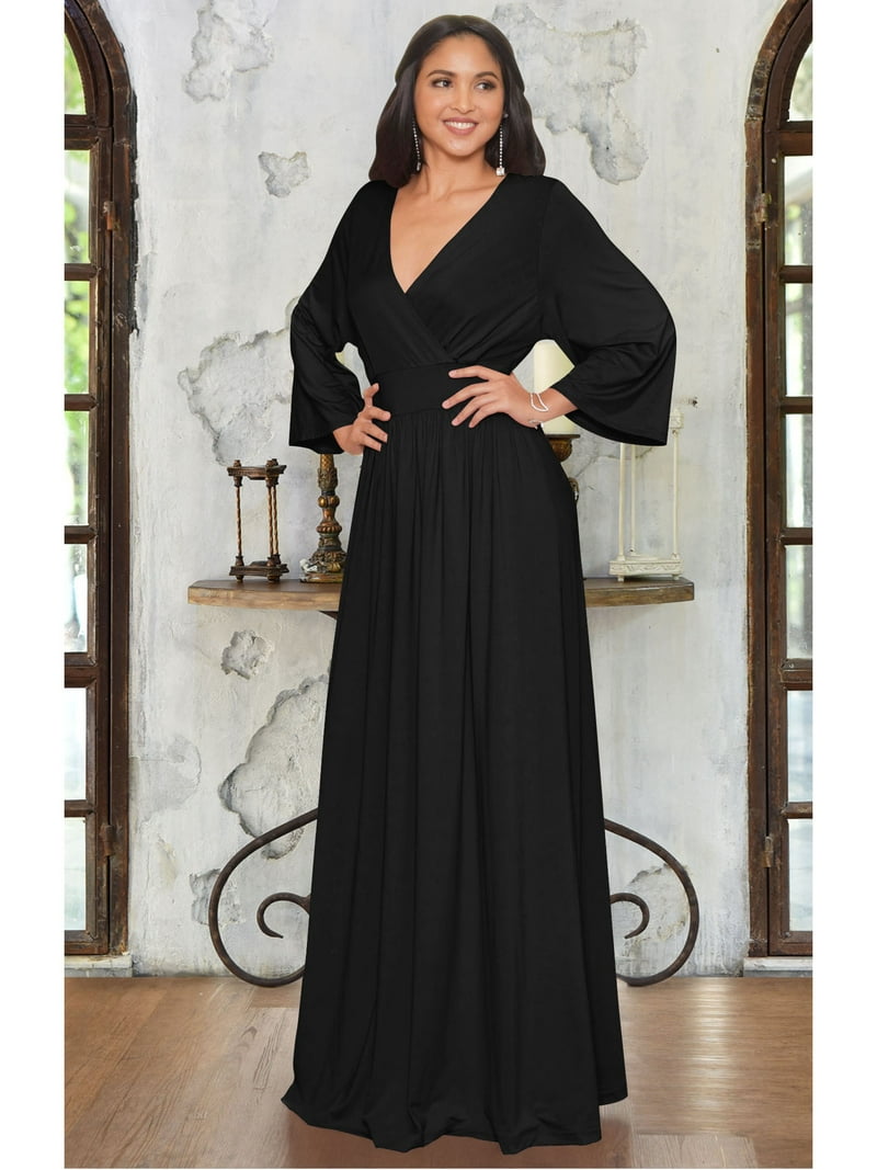 green emerald velvet dress Calypso Kimono Wrap Illusion Dress With Xl Ties main image 0