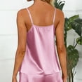 thumbnail image 4 of Wlynlyn Pajamas Set for Women Satin Cami Top and Shorts Soft 2 Piece Pjs Outfits Nightwear Summer Pajamas Lounge Set, 4 of 9