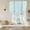 Blue, Aqua, variant on Grey Stripe Tie Up Curtains 45 Inches Long, Kitchen Window Curtains Over Sink, Gray Striped Modern Minimalist Geometric Lines Small Window Curtains Balloon Curtains Valances for Bedroom/Cafe 34"x45"