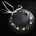 thumbnail image 3 of Diadema de cristal nupcial Daisy flor diadema nupcial cristal perla boda diadema, margarita flor nupcial Rhinestone cristal perla boda banda de pelo, 3 of 7