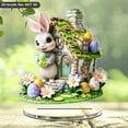 thumbnail image 6 of Clearance Items Easter Bunny and Egg 3D Acrylic Desktop Tabletop Decoration, Skeleton Ornament for Holiday, Perfect for Easter Spring Party, Home Decor & Tabletop Display, 6 of 9