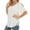 White T-Shirts for Women, variant on Olyvenn Women's Summer Cold Shoulder T-Shirt Casual Short Sleeve V Neck Blouse Top Side Slit Loose Ruffled Blouse Tops Navy 4