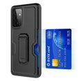 thumbnail image 3 of for Samsung Galaxy A52 5G Card Slot Holster Phone Case Heavy Duty Shock Absorption Kickstand Armor Case with Belt Swivel Clip Cover with Tempered Glass, 3 of 4