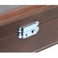thumbnail image 5 of 12 Piece Distressed Brown Leatherette Big Face Watch Display Case Storage Box, 5 of 6