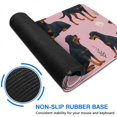 thumbnail image 6 of Long Mouse Pads for Desk,Rottweiler Dogs with Pioneer Flower Desk Mats on Top Of Desks, Desk Mouse Pad Extra Large with 3mm Non-Slip Base and Stitched Edge for Gaming,Office,Work,Home 31.5"x11.8", 6 of 6