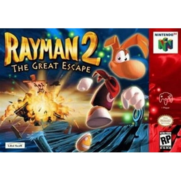 N64 Game Rayman 2: The Great Escape Games Cartridge Card for 64 N64 Console US Version