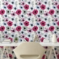 thumbnail image 2 of Ambesonne Romantic Vibes Peel & Stick Wallpaper for Home, Spring Floral Art, 13"x100", Magenta Pale Ceil Blue, 2 of 5
