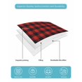 thumbnail image 5 of Red Black Plaid Twin Size Down Alternative Comforter, Lightweight Comforter Quilt Bedding Set with Pillow Shams Country Vintage Bear Buffalo Gingham All Seasons Bed Comforter Duvet Insert 68"x86", 5 of 7