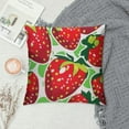 thumbnail image 2 of GOSMITH Throw Pillow Covers Strawberry Themed Square Pillowcase for Home Decor Sofa Car Bedroom Pillow case, 2 of 5