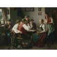 thumbnail image 3 of Emil Rau 24x19 Black Modern Framed Museum Art Print Titled - The Admirers, 3 of 5