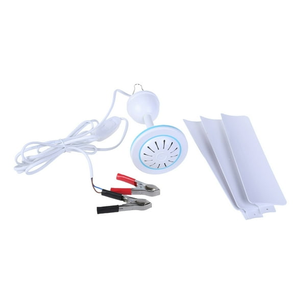 12V Portable Ceiling Fan 20inch Mini Hanging Ceiling Fan Camping Tent Fan with Switches for Outdoor Gazebos Ceiling Fan