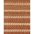 thumbnail image 1 of Ahgly Company Machine Washable Indoor Rectangle Abstract Mango Orange Area Rugs, 2' x 5', 1 of 7