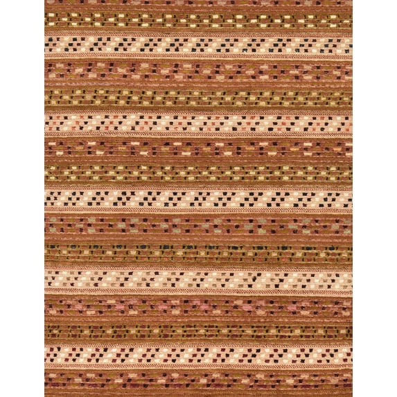 Ahgly Company Indoor Rectangle Abstract Mango Orange Abstract Area Rugs, 2' x 3'