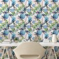 thumbnail image 2 of Ambesonne Tropical Themed Peel & Stick Wallpaper for Home, Retro Wave Hawaii, 13"x100", Fern Green Eggshell Rose, 2 of 5