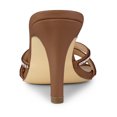 thumbnail image 3 of BLISSFUL STEP Women's Rhinestone Decor Stiletto High Heel Mule Sandals, 3 of 6
