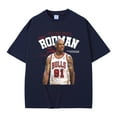 thumbnail image 4 of The Worm Don't Let What Other People Think Decido Who Are Dennis Rodman Tshirt Male Vintage T-shirt Basketball Boys Streetwear, 4 of 5