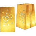 thumbnail image 2 of 50 Pieces Of White Luminous Bag Heart-shaped, Flame Retardant Candle Bag, 2 of 5