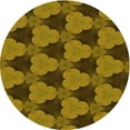 thumbnail image 1 of Ahgly Tapis d'Intérieur Lavable en Machine Carré Caramel Brun, 3 Pieds Carré, 1 of 7
