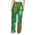 thumbnail image 3 of Disketp Pineapples1 Print Women'S Comfy Pajama Pants Casual Drawstring Palazzo Lounge Wide Leg Pants, 3 of 9