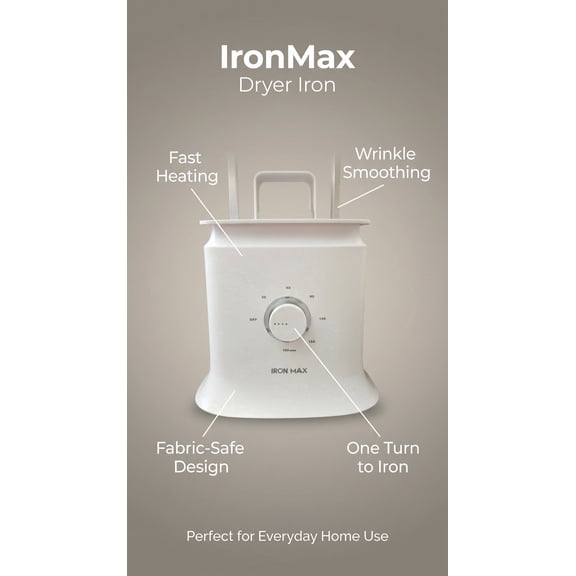 IronMax Iron Dryer Clothes Irons, White