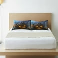 thumbnail image 6 of Halloween Pumpkin Cat Satin Pillowcase for Hair and Skin Silk Pillowcase, Standard Size(20x26 inches) - Slip Cooling Satin Pillow Covers with Envelope Closure（482） Home Decor Gifts, 6 of 7