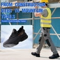 thumbnail image 5 of LAoutun Steel Toe Shoes for Men Women Breathable Work Shoes Lightweight Work Sneakers Blue, 5 of 5