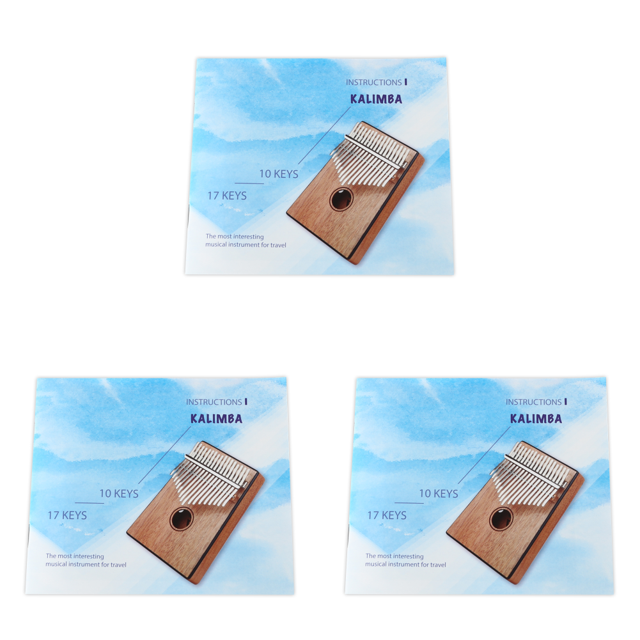 Kalimba Sheet Thumb Piano Text Libro de música Guía de instrumentos para principiantes