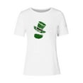 thumbnail image 3 of Mujeres Manga Corta de Verano Tops Impreso Sudadera Casual, Cuello Redondo Blusa Ligera para la Primavera Y el Verano, 3 of 4