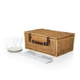 thumbnail image 2 of Picnic Time Belmont Picnic Basket for 4, Navy Blue & White Stripe, 2 of 5