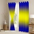 thumbnail image 3 of Homewish Ombre Tie Dye Curtains Pack of 2 (42x84 Each) For Children Kids Teens,Abstract Gradient Watercolor Curtains Blackout,Blue Yellow Bedroom Curtains,Ultra Soft Home Decor, 3 of 6