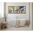 thumbnail image 2 of Kate and Laurel Sylvie Record Player, TV Cat Bed and Chill Out Saturday Framed Canvas Wall Art Set by Rachel Lee of My Dream Wall, 3 Piece Set Black, 2 of 7