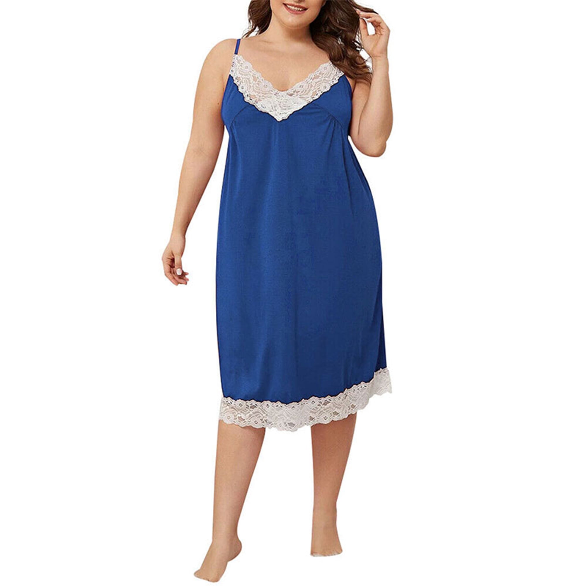 Night dresses for ladies plus size sale