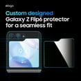 thumbnail image 2 of elago Flex Window Glass Screen Protector Compatible with Samsung Galaxy Z Flip 6, Z Flip 5 - Anti-Fingerprint, Shatter-Proof, Scratch Protection, Crystal Clear Clarity, Bubble-Free, 2 of 7