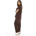 thumbnail image 2 of Ensembles de Sarraus pour Femmes à Six Poches Sarraus Médicaux (Col en V avec Pantalon Cargo), 2 of 5