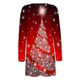 thumbnail image 6 of Black and Friday Deals Christmas Cardigans for Plus Size Women，Womens Christmas Cardigan for Women,Women's Christmas Cardigan Santa Claus Print Cardigan Long Sleeve Cardigan Sweater Coat, 6 of 6