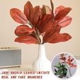 thumbnail image 5 of Artificial Magnolia Leaves Branches, Green Realistic Magnolia Leaves Real Touch, Faux MagnoliaLeaf Stems, Fake Greenery Picks Twigs for Home Office Table Vase Decoration, 5 of 9