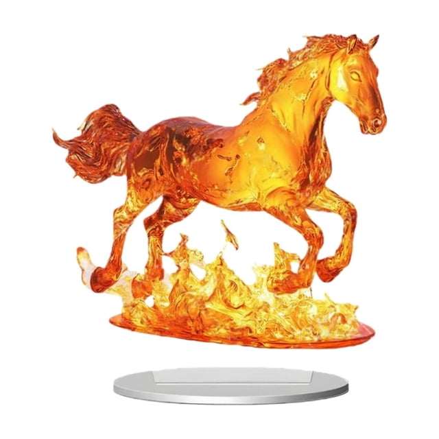 Acrylic Desktop Decorative Ornament 2D Flat Romantic Design for Home or Office Desk Display